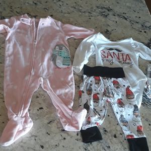 2 winter pajamas